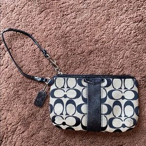 Black Coach wristlet